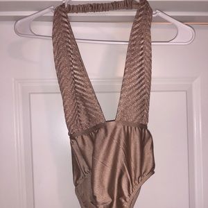 pink shimmer bodysuit